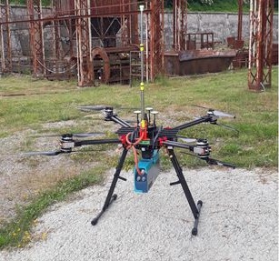 The first aerial mercury survey with an octocopter UAV