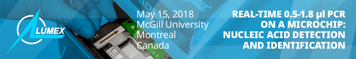 Workshop. Real-time 0.5-1.8 μl PCR on a Microchip: Nucleic Acid Detection and Identification 