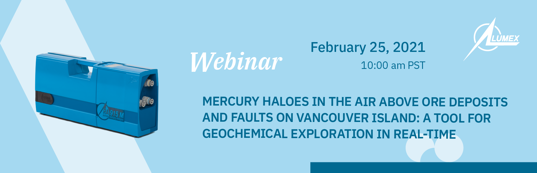 Mercury measurements of near-surface air above ore deposits and faults