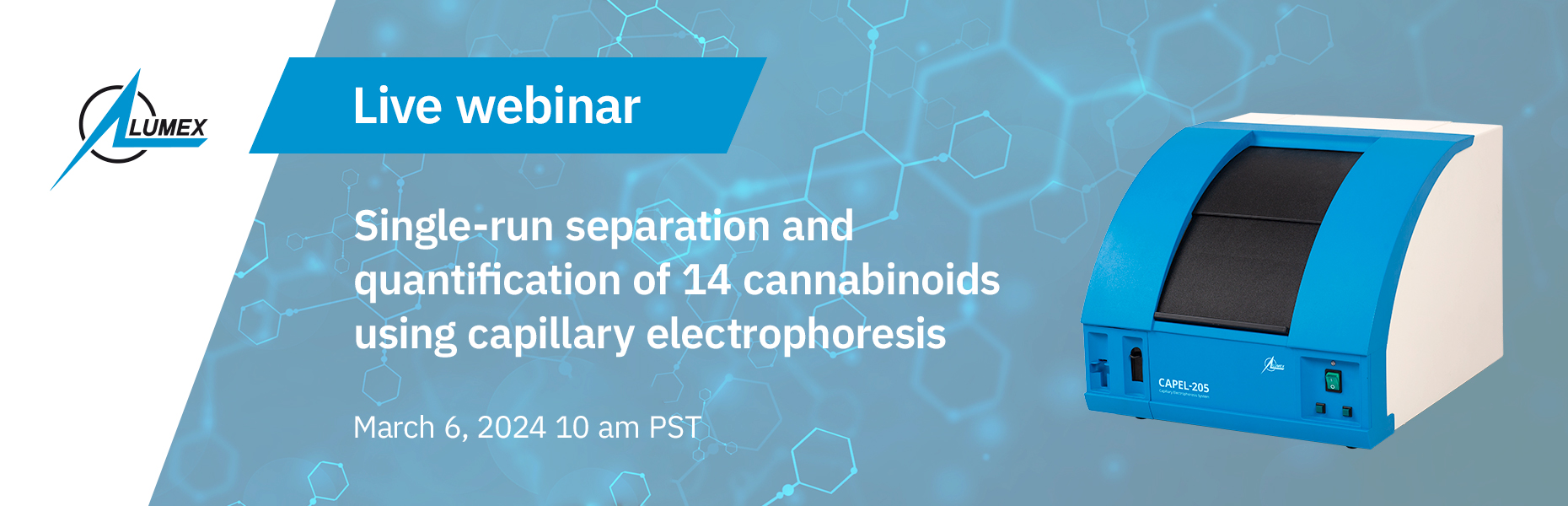 Webinar: Single-run separation and quantification of 14 cannabinoids using capillary electrophoresis