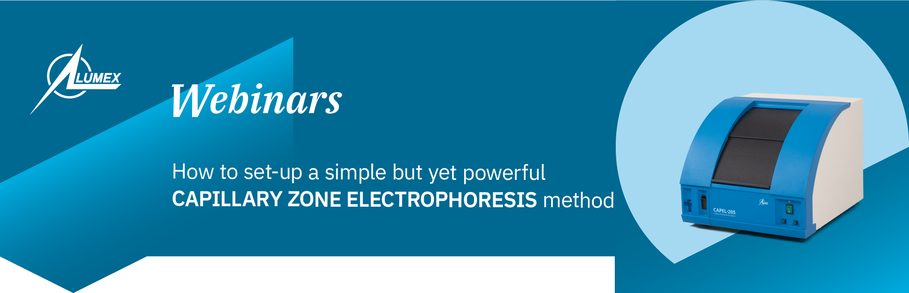 How to set up and run an analysis on the Capillary electrophoresis system Capel-205